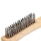 Forney Scratch Brush With Shoe Handle, Stainless, 4 X 16 Rows 70520 - alternate 2